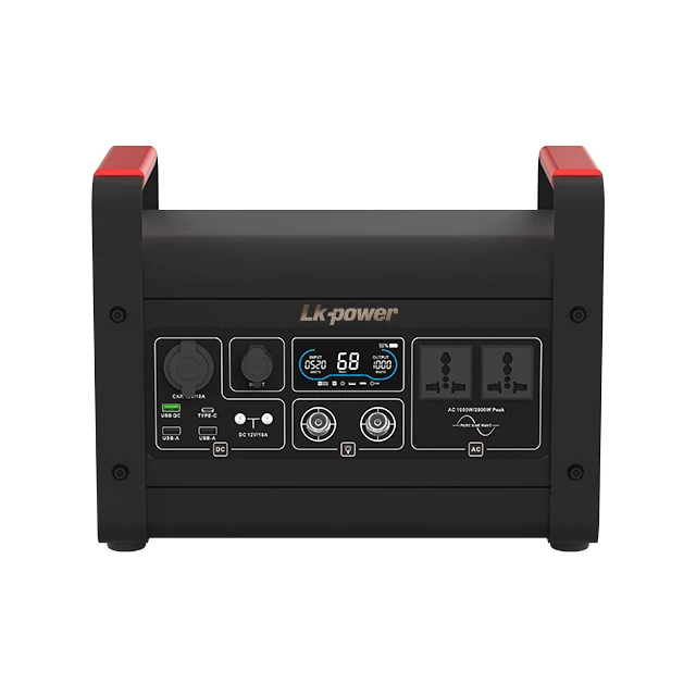 1000 Watts Power Station 1Kwh Mobile Solar Generator 220V Portable Power Bank Dc