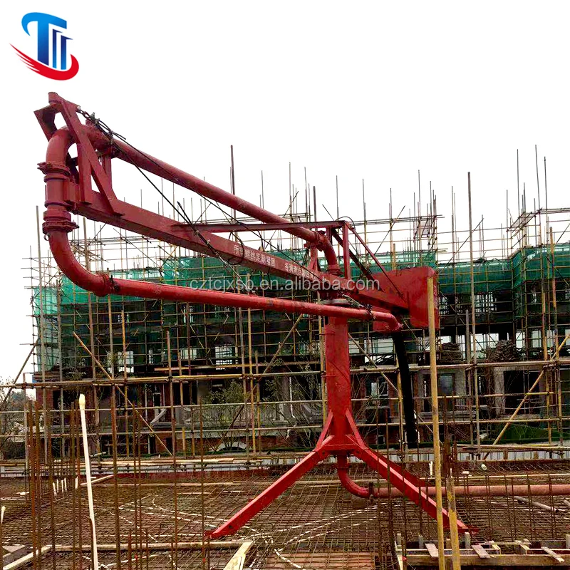 Переносной бетоносмеситель 12 15 18 м, размещающий стрелу для строительной площадки