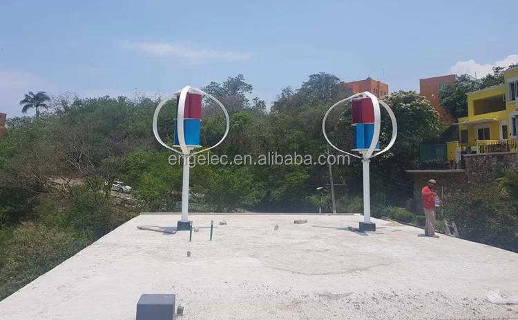 2000W High Efficiency Vertical Axis Wind Generator Low Noise 48V120V220V Windmill Complex Of Three Wind Turbines