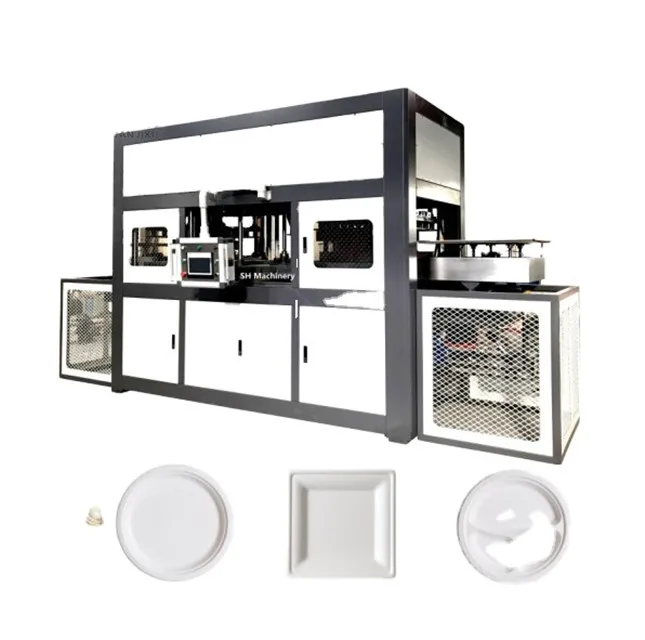 Eco Friendly Disposable Bamboo Sugarcane Paper Pulp Plate Food Container And Bowl Making Machine