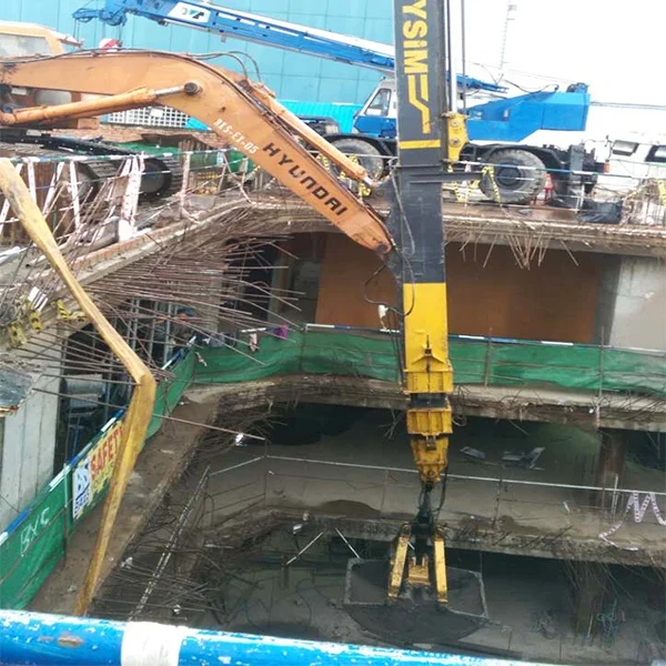 KM260 CE-approved excavator clamshell long reach boom and telescopic arm