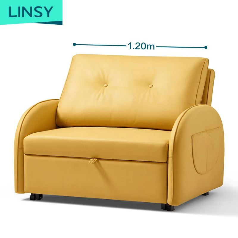 Luxury Fabric Chair One Seat Home Foldable Sofa Bed