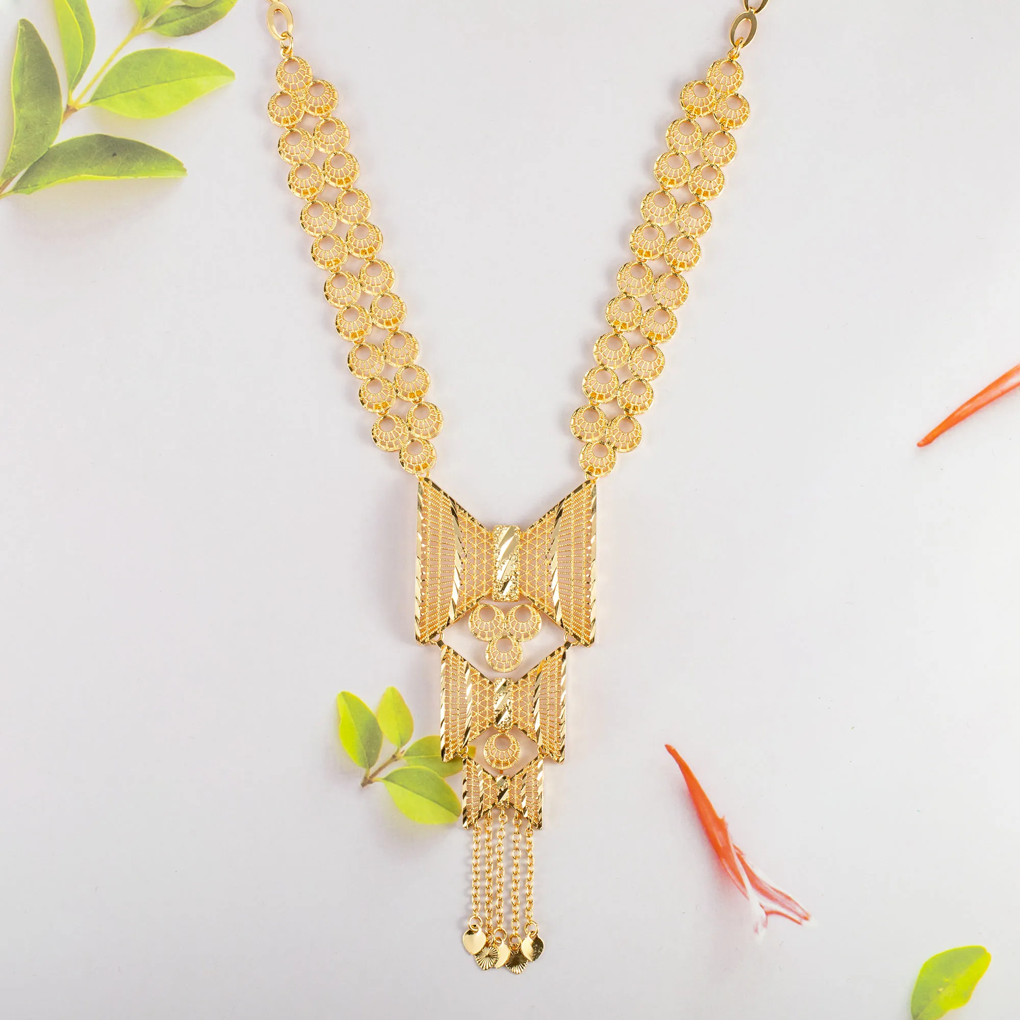 luxury dubai bride wedding party champagne gold plated jewelry set wedding party