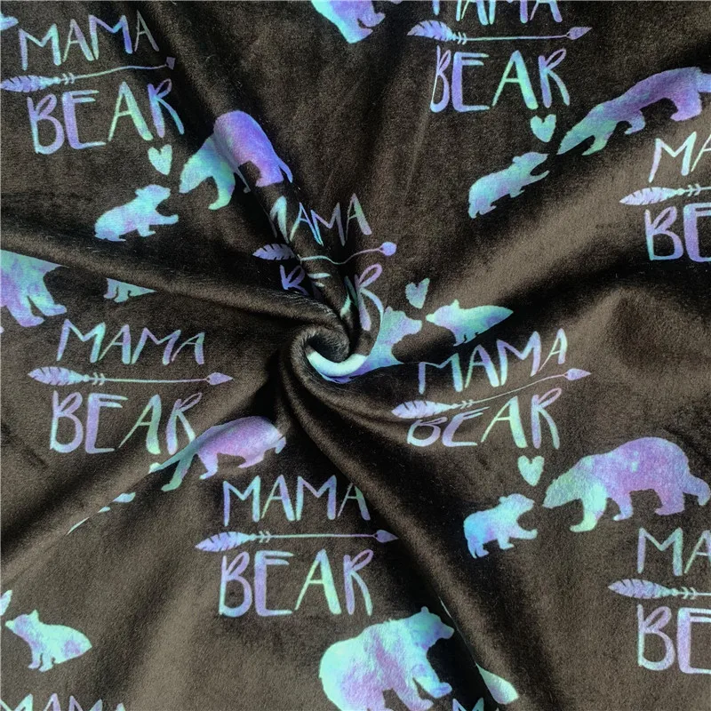 Digital printing 95% Polyester 5%Spandex Stretch custom printed double side squish minky plush lycra fabric330GSM