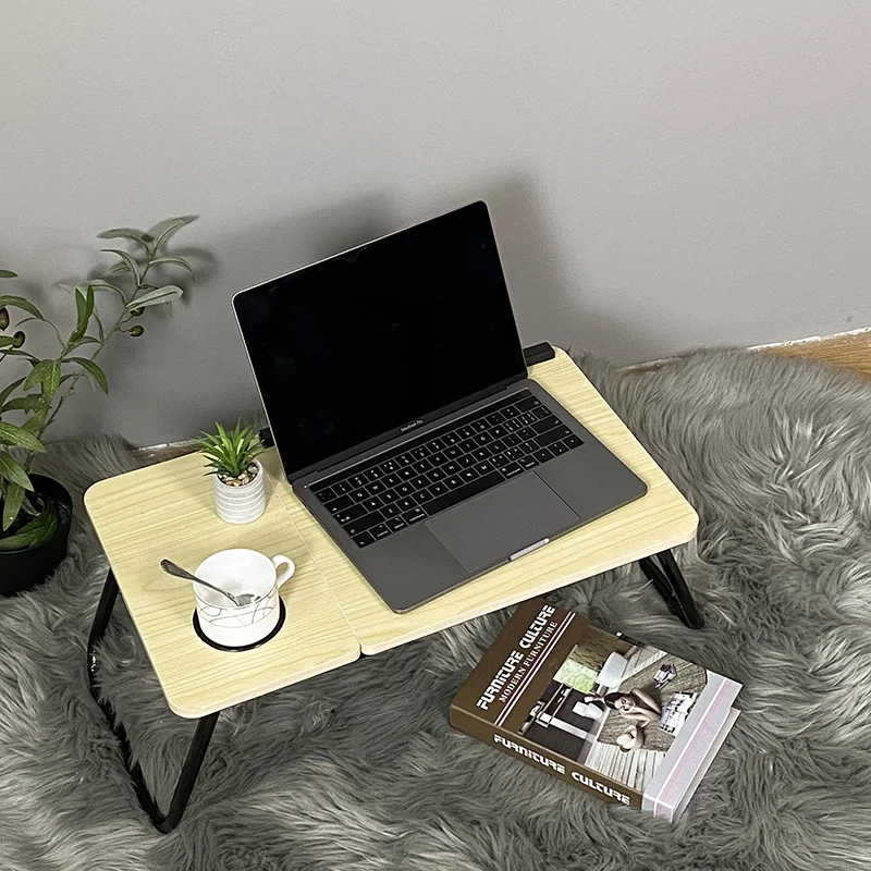 Folding Laptop Table Multifunctional Computer Desk Angle Adjustable Laptop Table For Bed