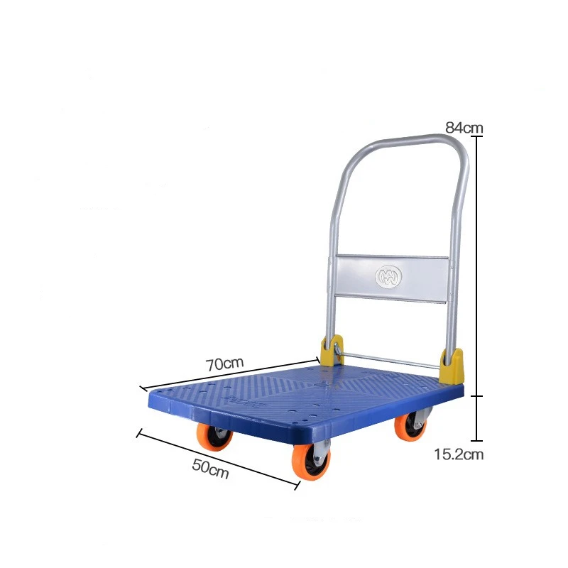 CMCL blue platform trolley 300kg industrial trolley hand carts trolleys