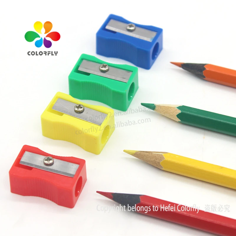 Mini Size Cheap Sharpener For Child 6 Colors Mixed Box Packed Cool Shape Pencil Sharpener