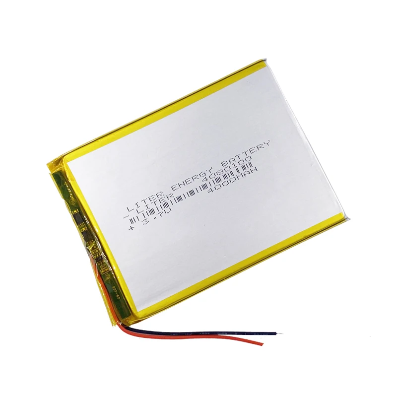 3.7V 4000mAh 4080100 Polymer Lithium Li-Po Rechargeable Battery For MP5 GPS DVD E-book Tablet PC video game