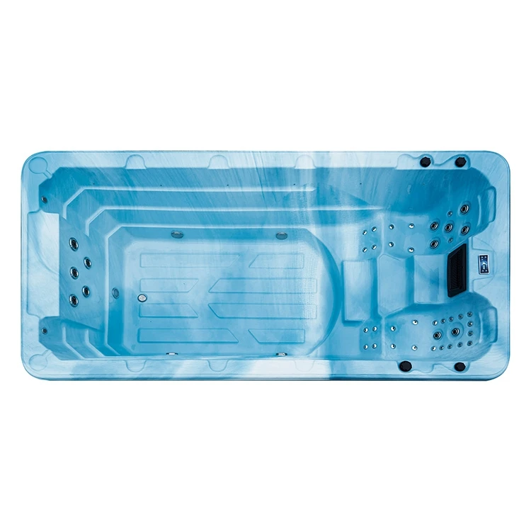 BG-6601 Cheap Economic Whirlpool Spa Bath Tub Outdoor Endless Pool with Heat Pump Cover