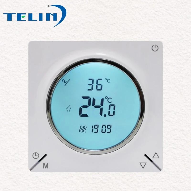 Telin AC829H 230VAC Water Gas Boiler Wifi Tuya Zigbee Thermostat Temperature Controller For Smart Home Floor Heating Thermostat
