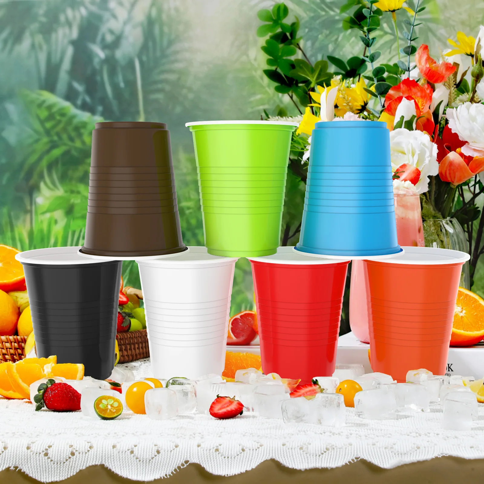 Wholesale 300ml Single Wall PS Plastic Cups Customized Cute Shaped & Logo Printed Cups