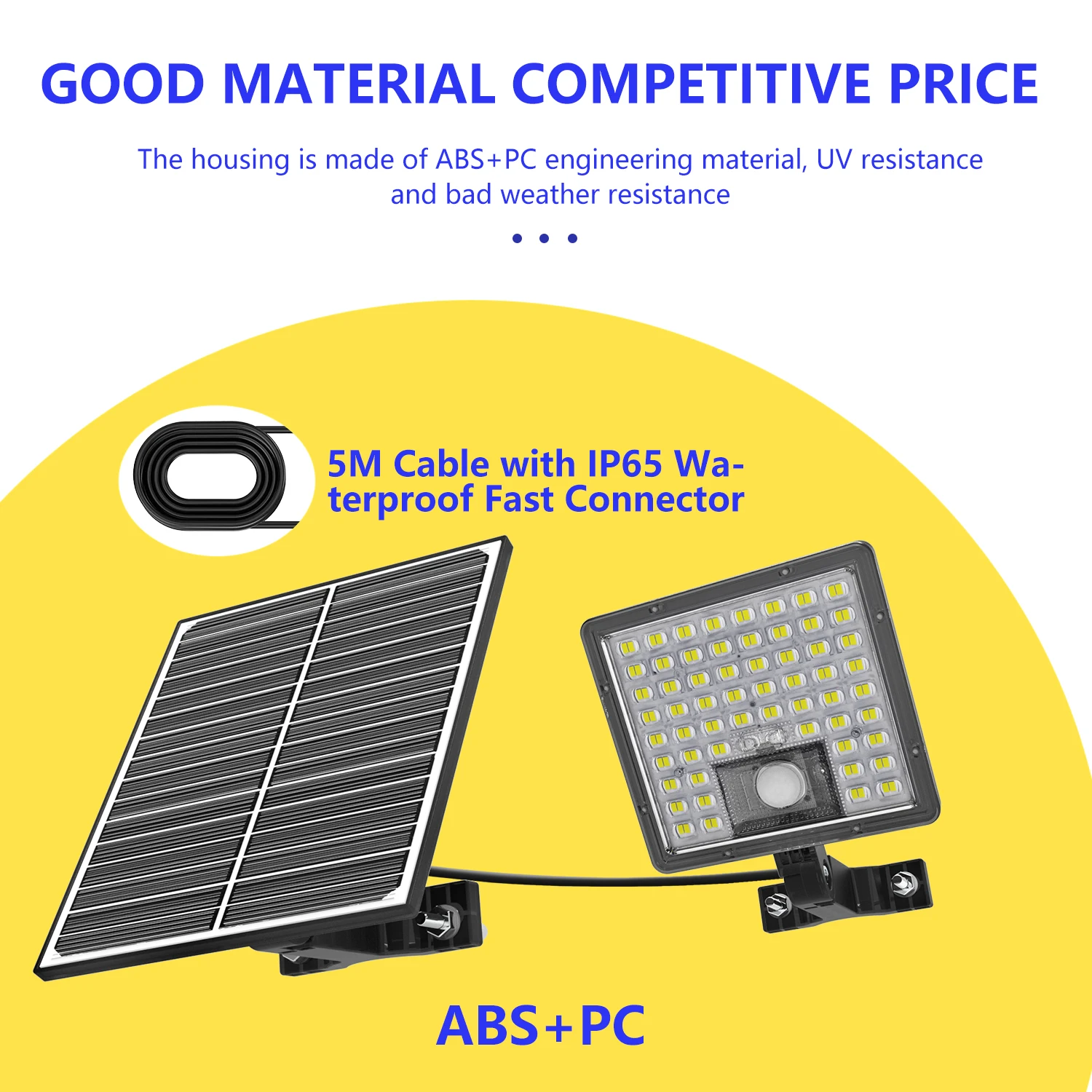 NEW Design 1500 Lumens Solar Flood Light with Battery Powerful Solar Led Flood Lights Outdoor 3CCT Outdoor Flood Solar Lights