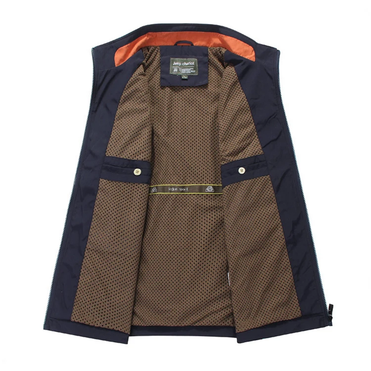 CMMX2113 Loose Tooling Multi-Pocket Vest Men Spring Autumn Sleeveless Jacket Urban Wear