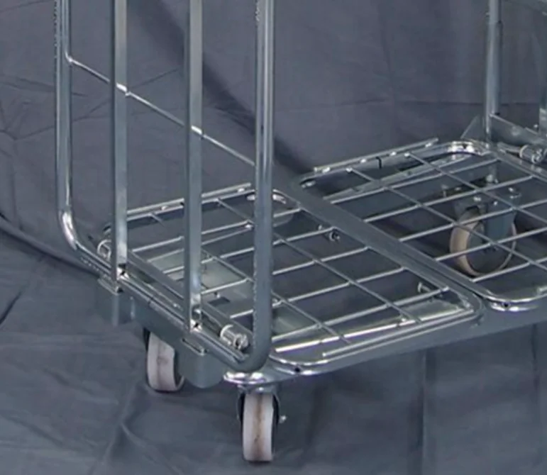 BHK10 2-сторонний складной контейнер с оцинкованной проволочной сеткой