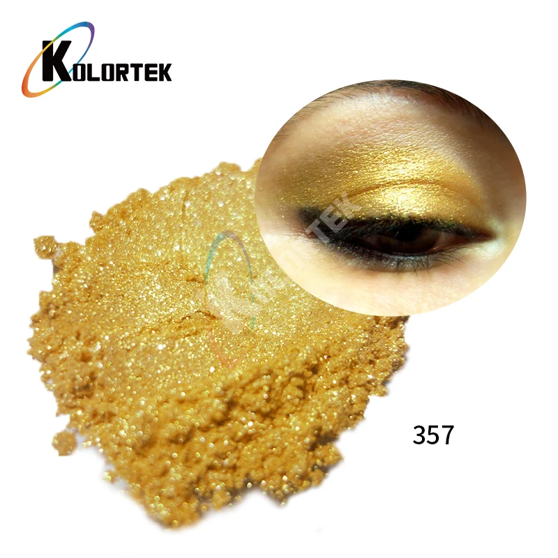 Kolortek Makeup Loose Cosmetic Highlighter Gold Pigment Eyeshadow Shimmer Golden Mica Powder