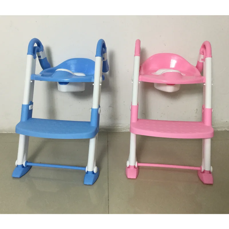 Adjustable Potty Training with Ladder Plastic Kids Toilet Seat Baby Stair Potty