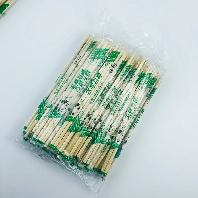 Factory direct supply wholesale Chinese round bamboo chopstick 23cm disposable Tensoge bamboo chopsticks for Hotel Restaurants