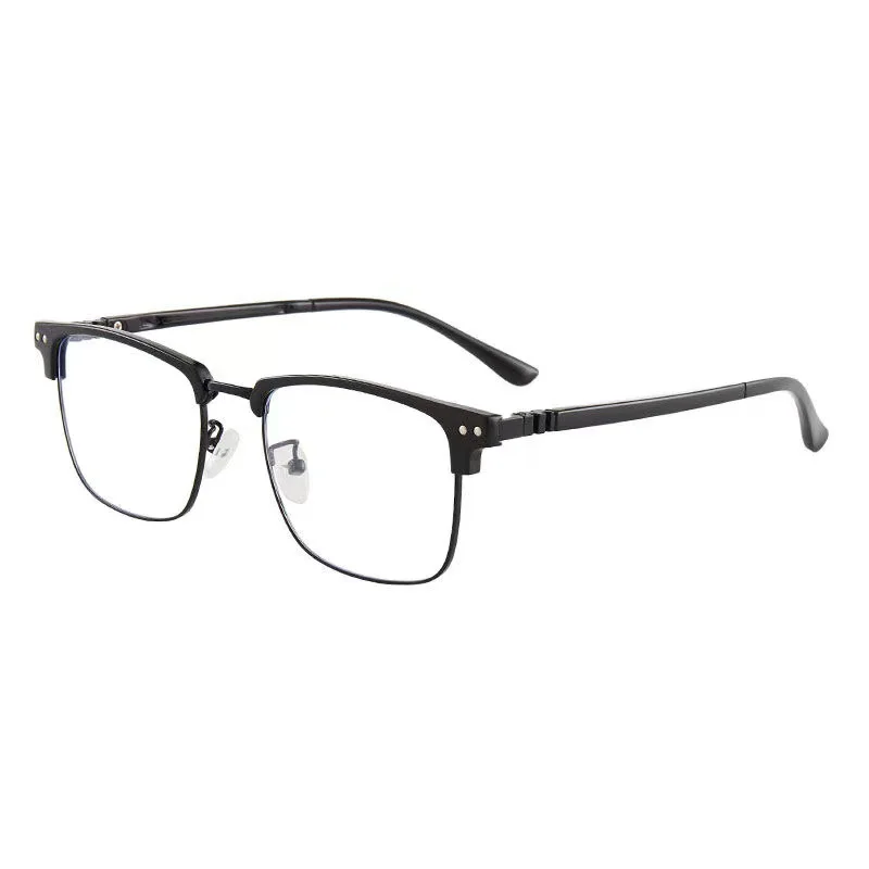 Лек 2022 высокое качество блокировки синий свет Новые поступления заклепки изготовленный на заказ мужские супер легкий с плоскими стеклами и половинной рамкой 225 очки для