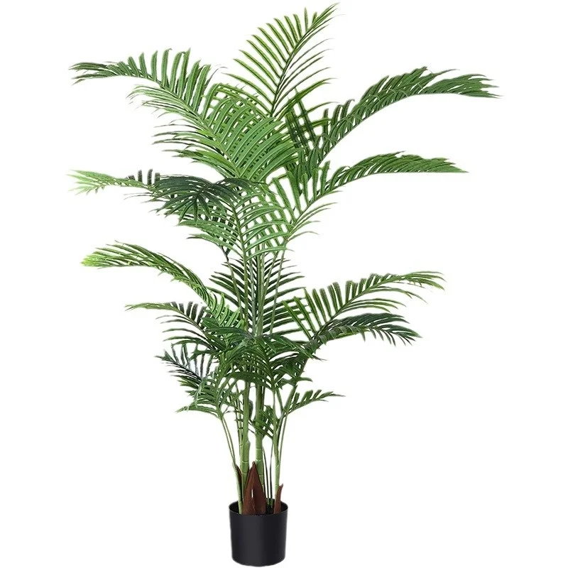 YJ Hot Selling Artificial Large Potted PE Palm Tree Scandinavian Home Living Room Decoration Loose-Tailed Sunflower