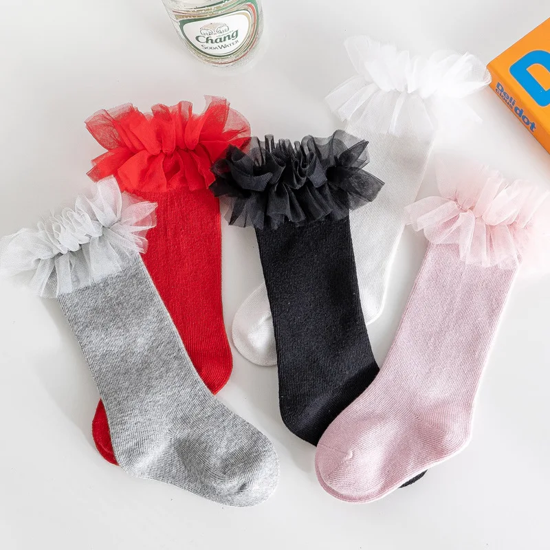 hot sale  Spring and autumn new baby socks small fresh Lace Princess socks  Baby Girls Princess Lace  Crew Socks