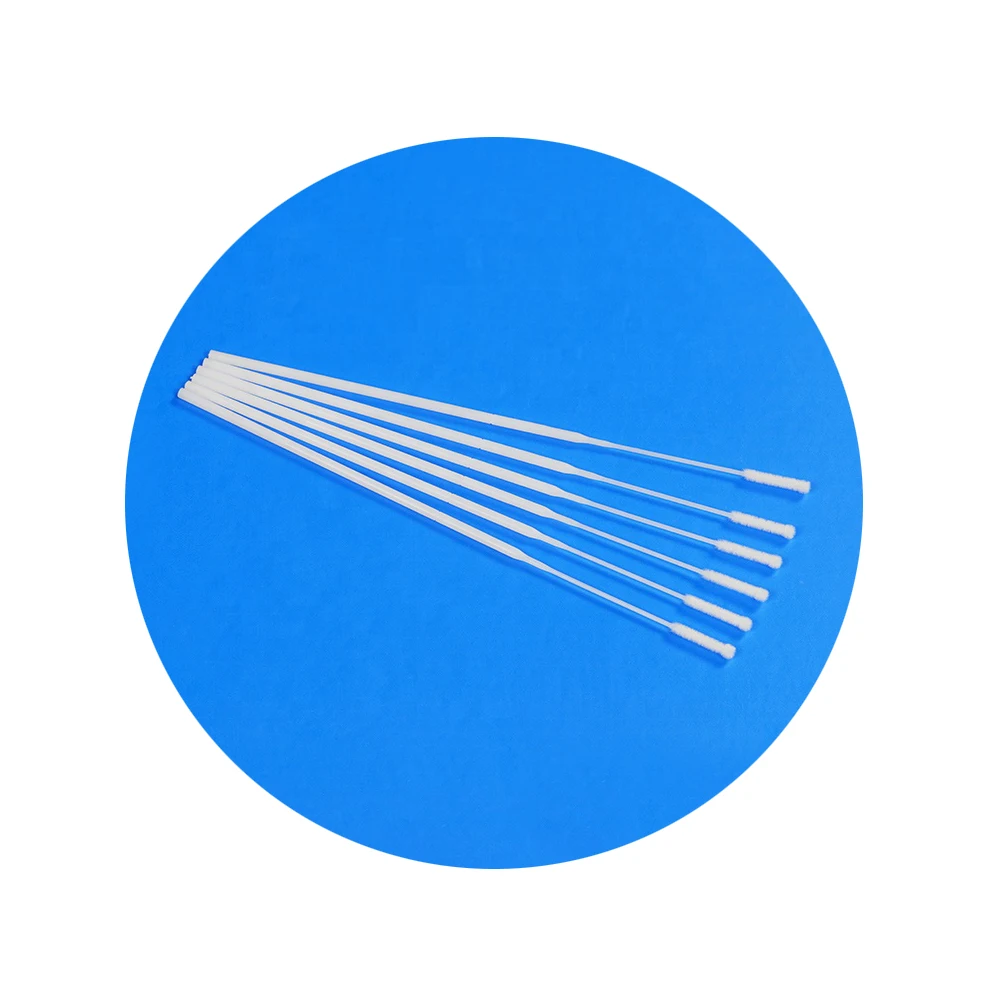 Medical Disposable Transport Collection Nylon Flocked Sterile Nasal Sample Swab