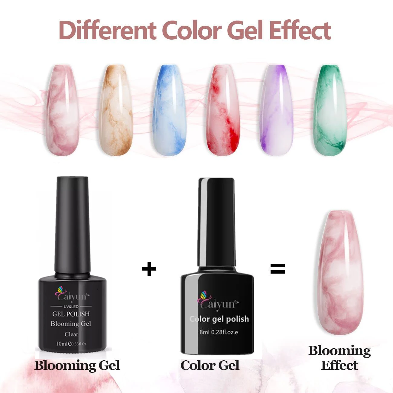 Manicure Clear Uv/LED Non-Wipe Art Design Paint Blossom Gel For Blooming Flower Gel Polish