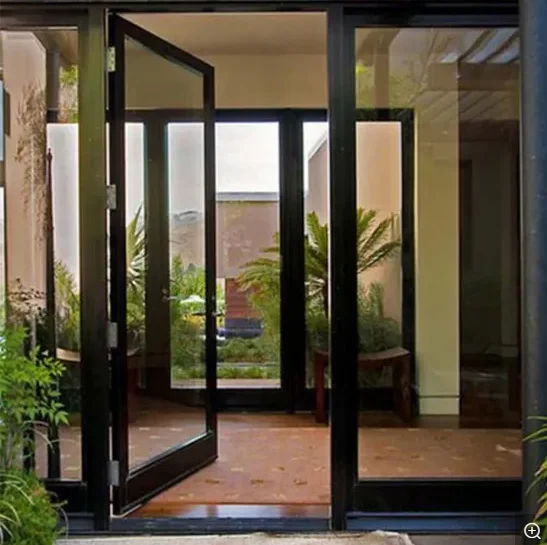 Thermal Break Insulated new products energy efficient Inward inner open triple glass fire rated glass exterior front entry doors