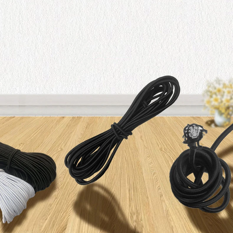  2021 New Style shock Cord (3/16 inch) Black Elastic Bungee Replacement for
