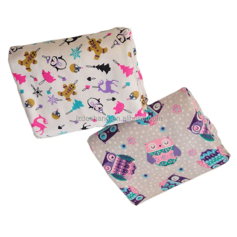 Manufacturer Knitted Home Baby 100% Cotton Flannel Warm Comfortable Rolls Fleece Fabrics For Blankets
