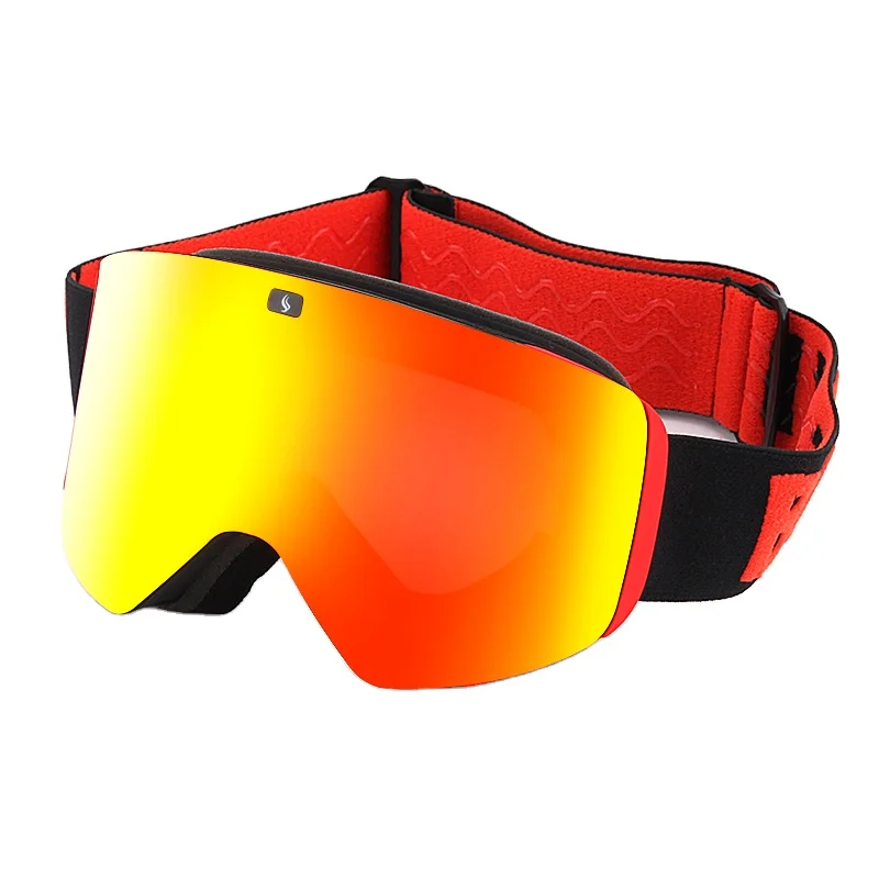 BENICE Sports support custom small wholesale magnetic frameless designer best mirrored snowboard glasses snow ski goggles