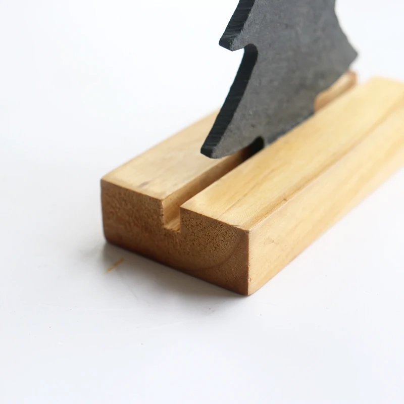 Star tree Christmas Angels slate wood Ornaments Showpiece Decoration statue