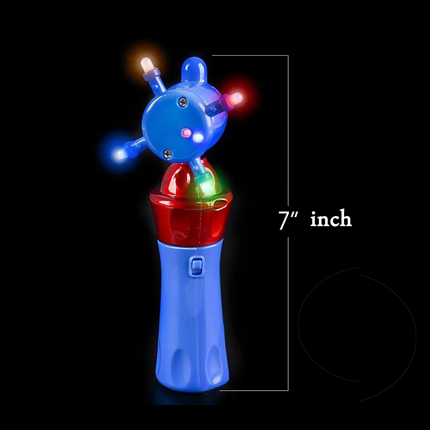 Light Up Magic Toy Wands for Kids Boys Girls Flashing LED Spinning Wands Batteries Included Fun Gift Birthday Party Favor