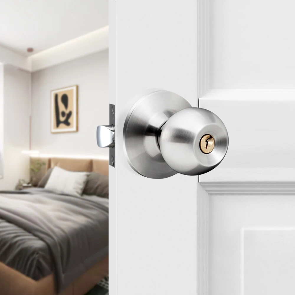 Best Selling cylinder knob lock glass door knob lock deadbolt door knob lock