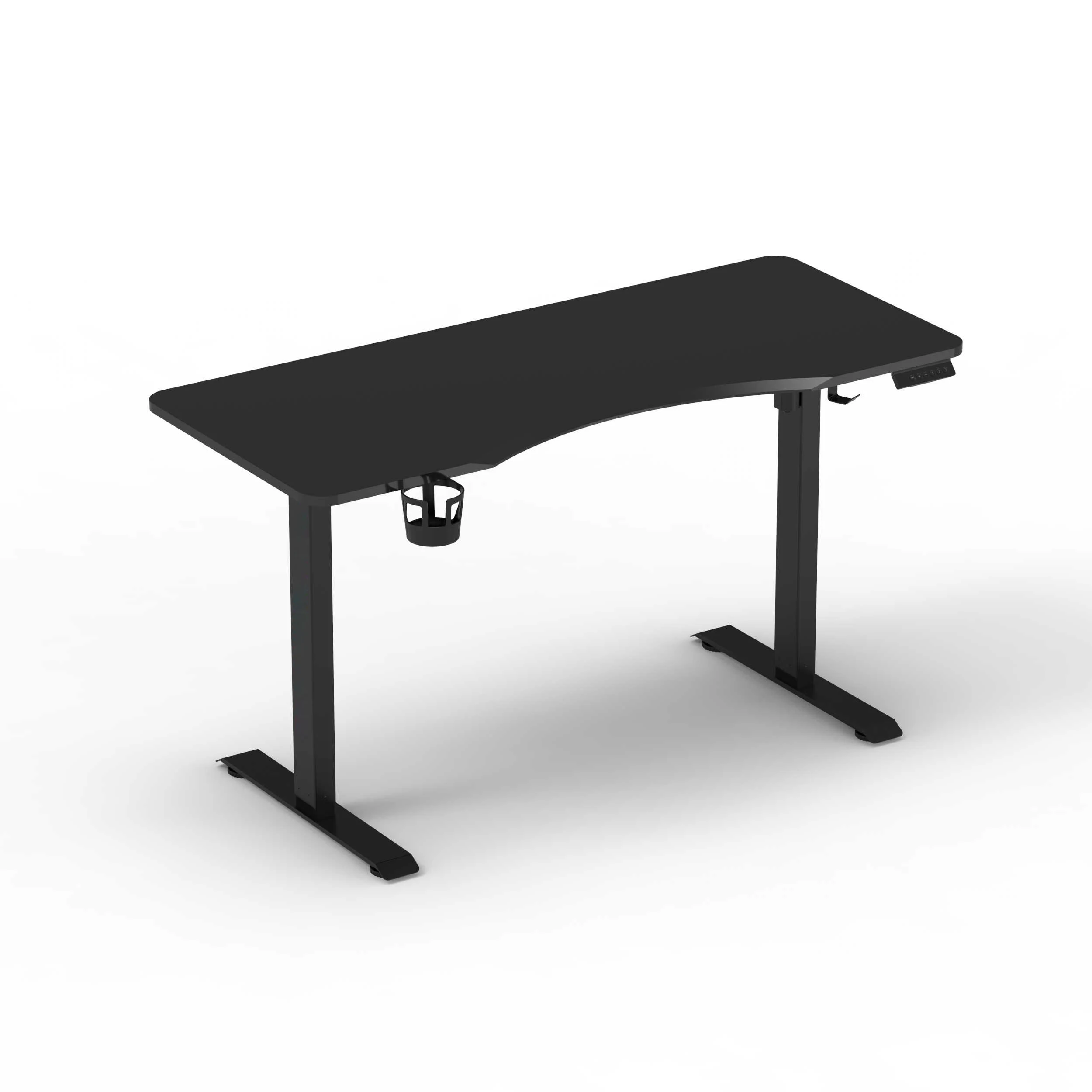 Ergonomic stand up desk gamer computer table gaming work electric height adjustable extendable desk for home office