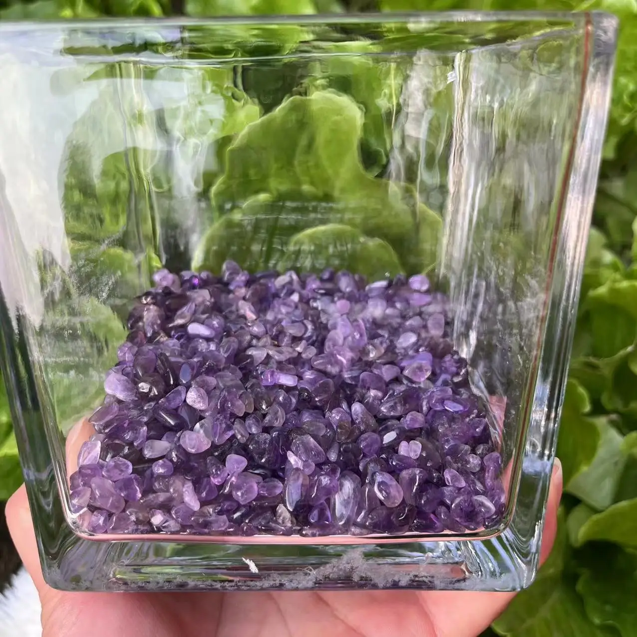 Wholesale Bulk Polished Crystals Rocks Stones Gravel Amethyst Chips Healing Crystal Chips