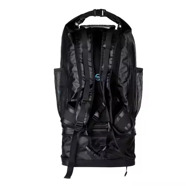 Custom Logo Beach Floating Camping Backpack Waterproof Swimming 500D Durable Dry Bag with extendable bottom compartment