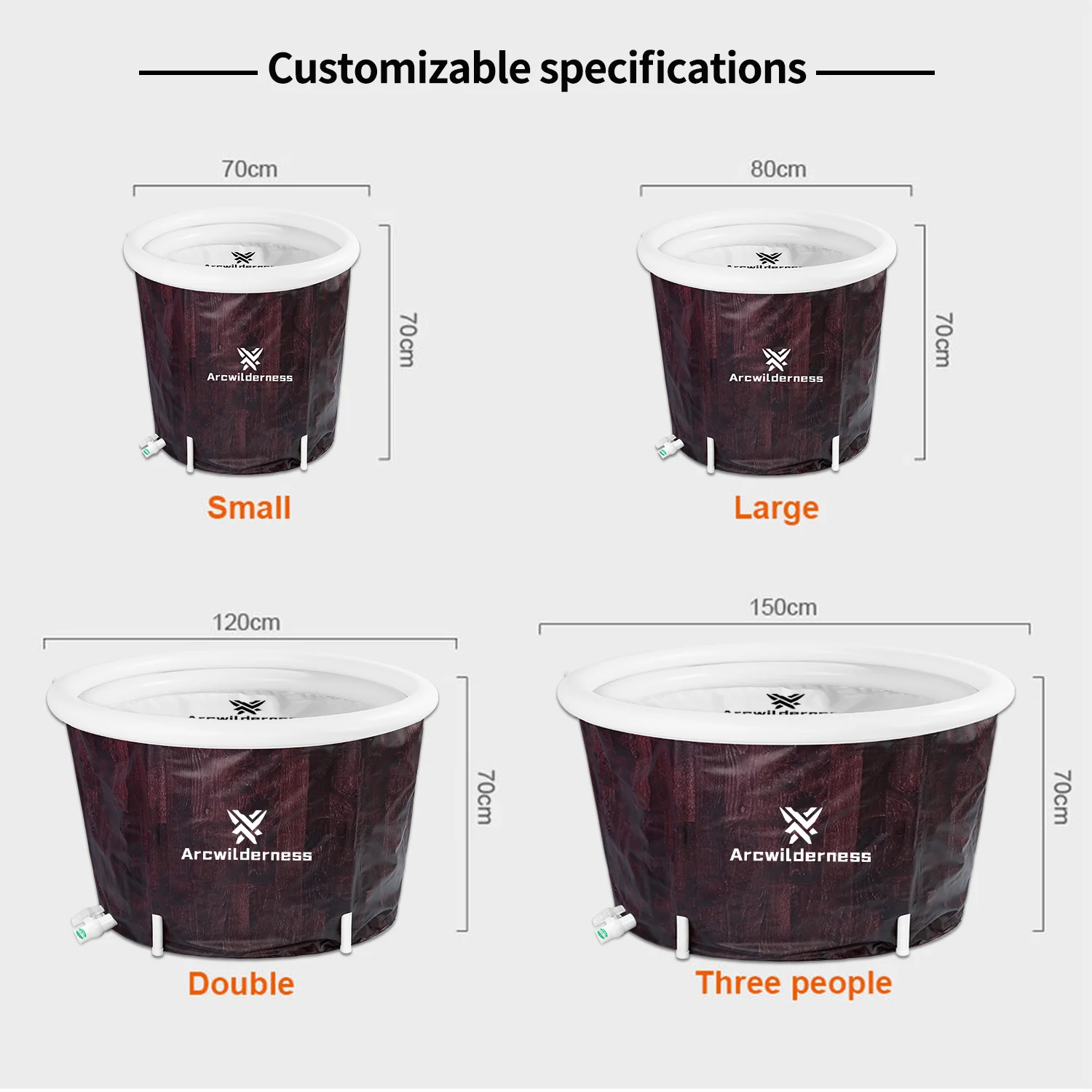 2023 New Hot Sale inflatable Portable Pvc folding  Cheap price home equip foldable spa ice bath tub for adult bathtubs