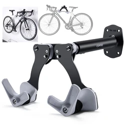 Bicycle Bike Wall Mount Horizontal Bicycle Support MTB Hanger Hooks for Garage Indoor Bike Storage Repair Stand Bike Accessories