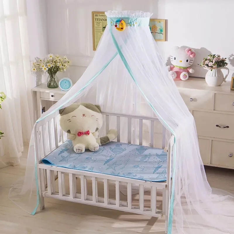 Foldable Conical Baby Crib Full Cover Netting Mosquito Insect Net Bed Canopy Tent for Newborn Infant Cot