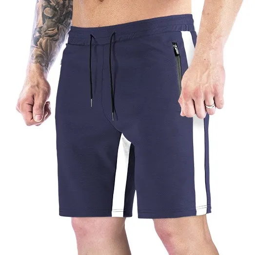 
Wholesale Custom Sportswear Men Cotton Sweatpants Shorts With Zipper Plus Size Biker Basketball Jogging Trousers Running Shorts 