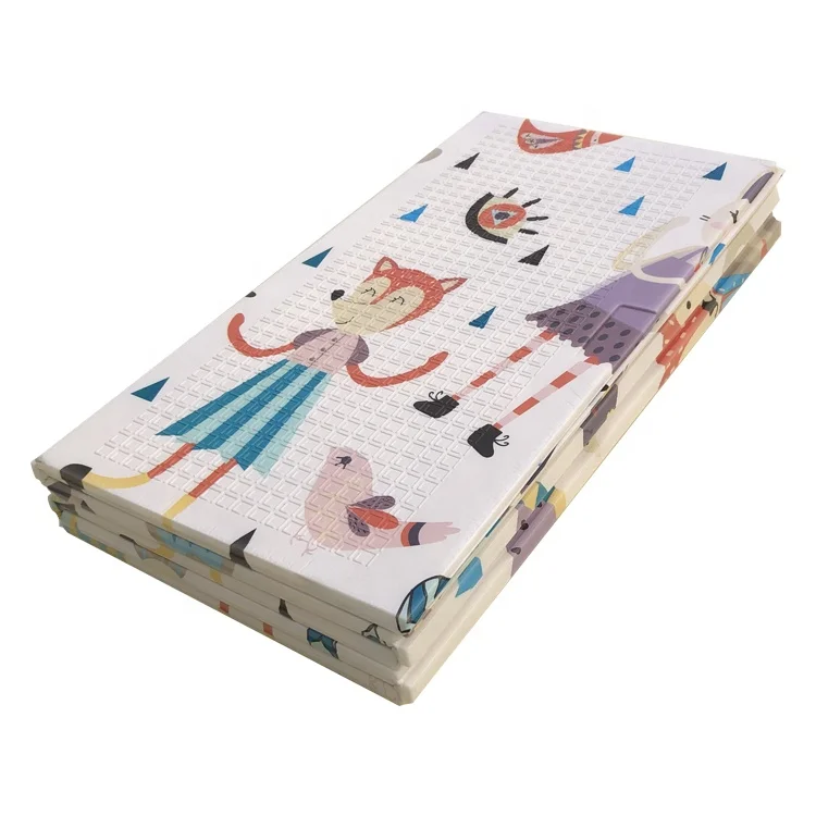 High quality xpe foam folding baby puzzle crawling non toxic play mat manufacturer