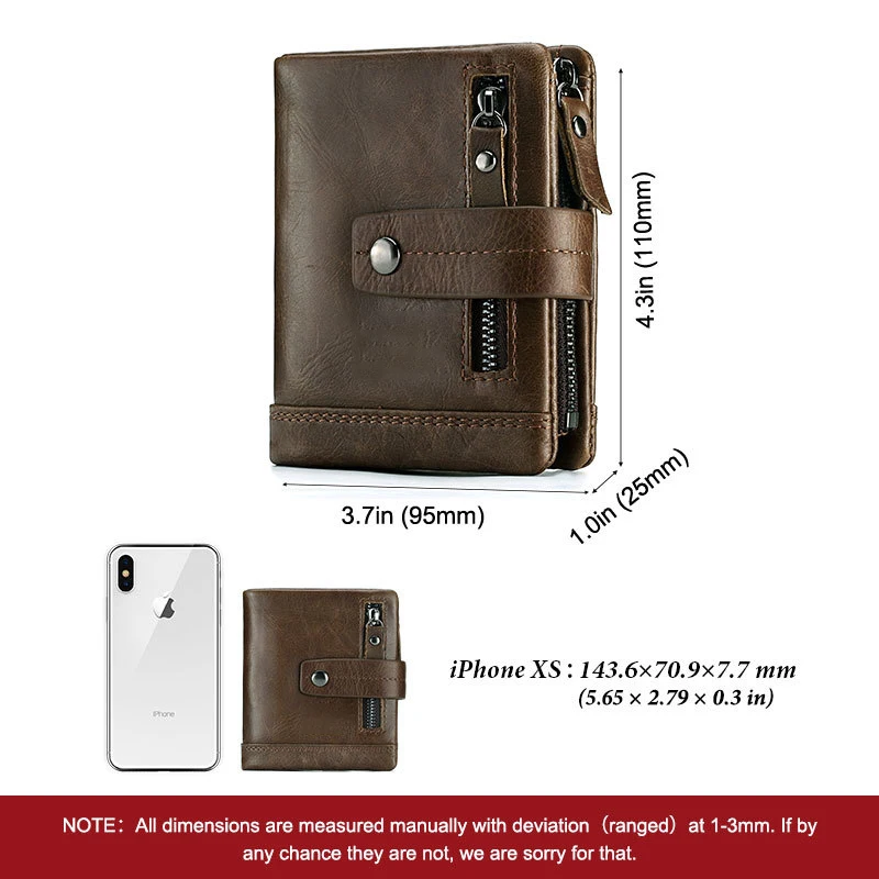 2023 New Design Genuine Leather Men Wallet Coin Purse Small Card Holder PORTFOLIO Male Wallet Pocket Coffee Money Bag
