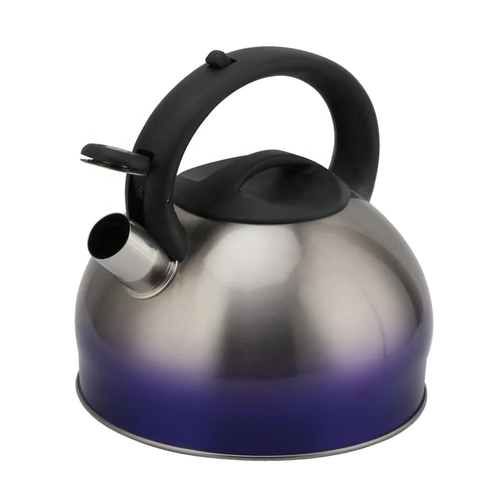 Stainless Steel Tea Kettle Small Tea Pots 2.6 Quart, Whistling Tea Kettle for Stove Top