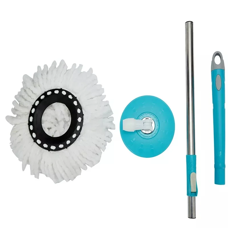 Hot sale Stainless Steel Rod Long Handle Dual-Drive  Detachable Barrel Rotating Mop For Clean Floor