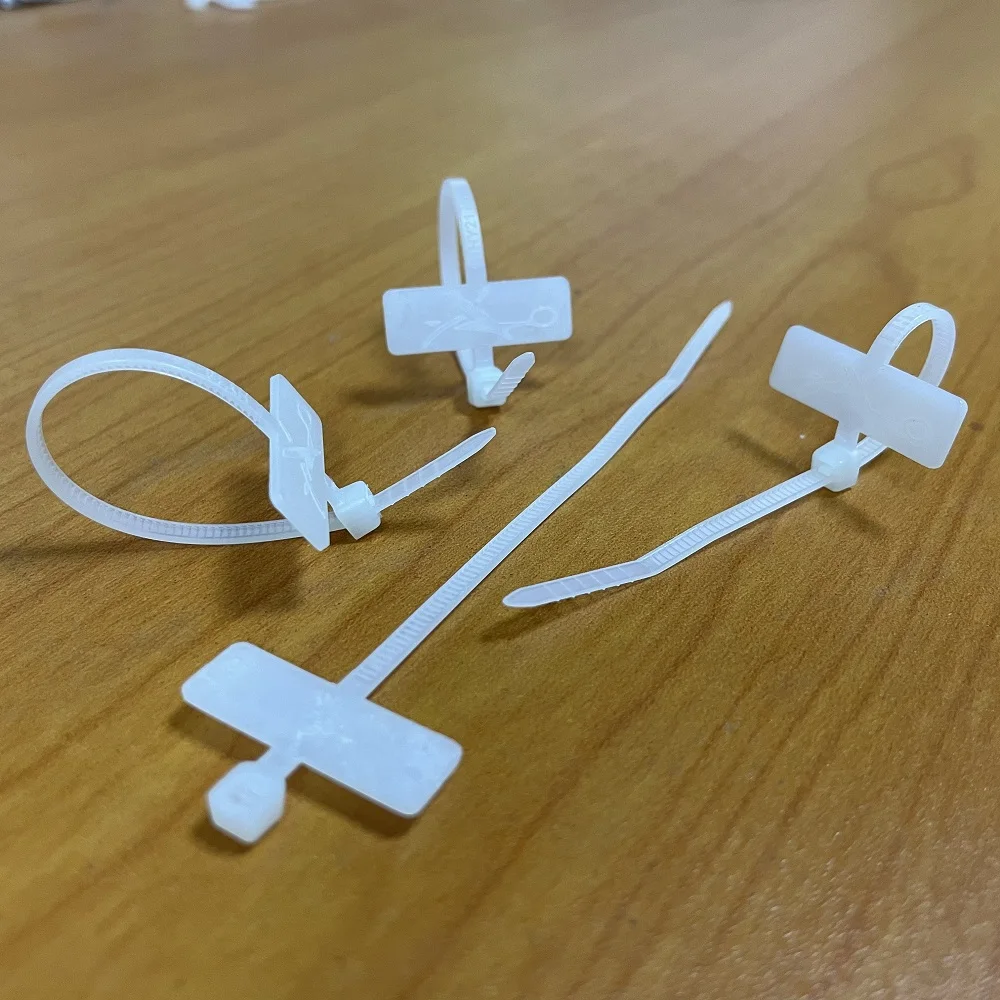 PA66 Marker Cable Ties Factory Direct Price with High Quality Nylon Size Accepted OEM Color Self-locking 2.5x80mm Accept Small