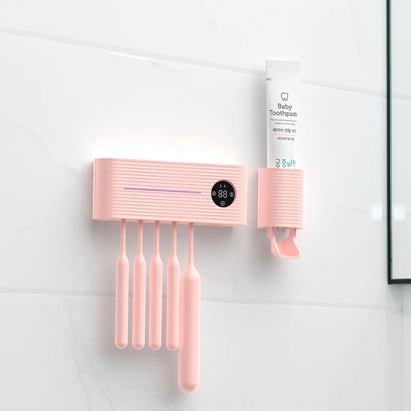 New Trend Smart UV Sterilization and Toothbrush Air Drying 3 in 1 High Efficiency Sterilization Toothbrush Holder