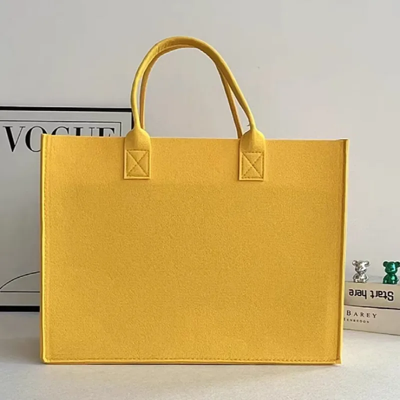 Leisure Shopping Felt Bag All the Things Weekender Bag Heavy Duty Grocery Tote Bag with Handles