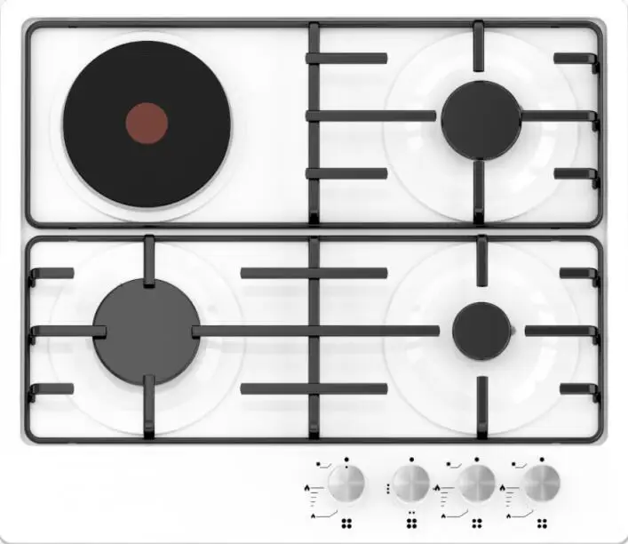 enamel gas and electric cooker 4 Burner 3 Gas Cooker For 1  Electric Gas Stove
