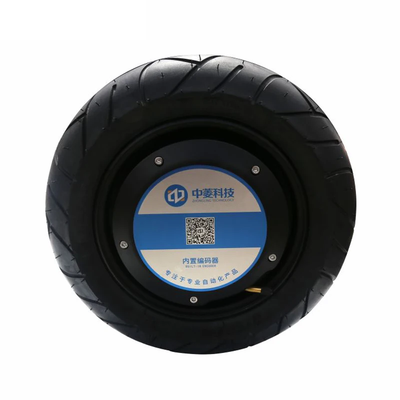 ZLTECH IP65 13 inch 200kgload 48V 800W 17N.m 150RPM mobile robot drive brushless electric DC servo hub wheel motor for forklift