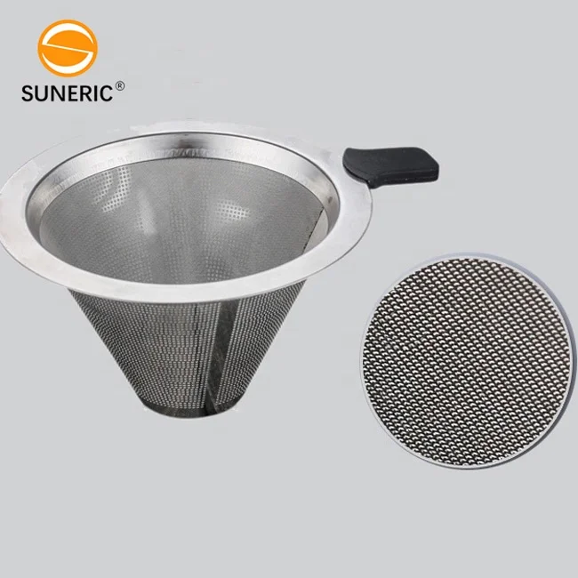 Reusable Heat Resistant Glass Pour Over Coffee Dripper Set Brewing Server Pot Stainless Steel Coffee Filter